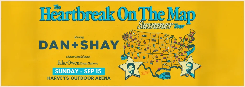 Dan And Shay at Lake Tahoe Outdoor Arena at Harveys